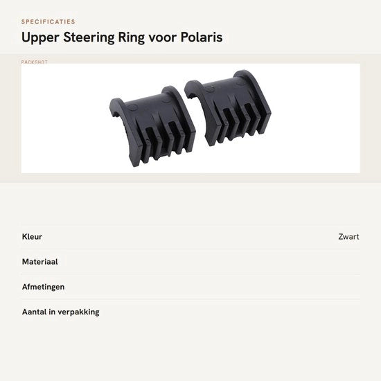 Vite di guida superiore per cambio di guida - Materiale ABS - 2 pezzi - Adatto per Polaris - Codice OE: 5439731 5438903