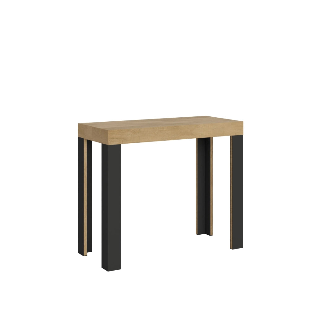 Consolle Allungabile 90-196x40x77 cm in Nobilitato Marrone