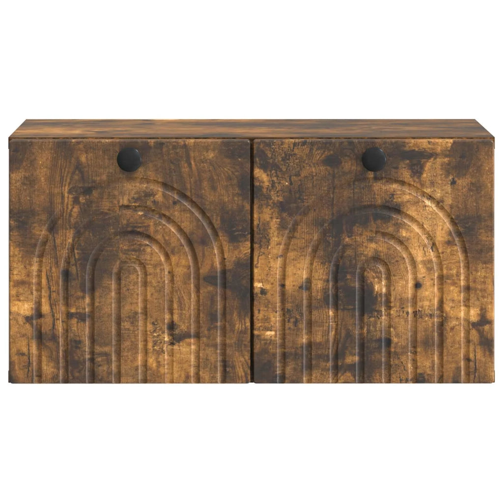 Mobile Porta TV da Muro Rovere Fumo 59,5 x 31 x 30 cm