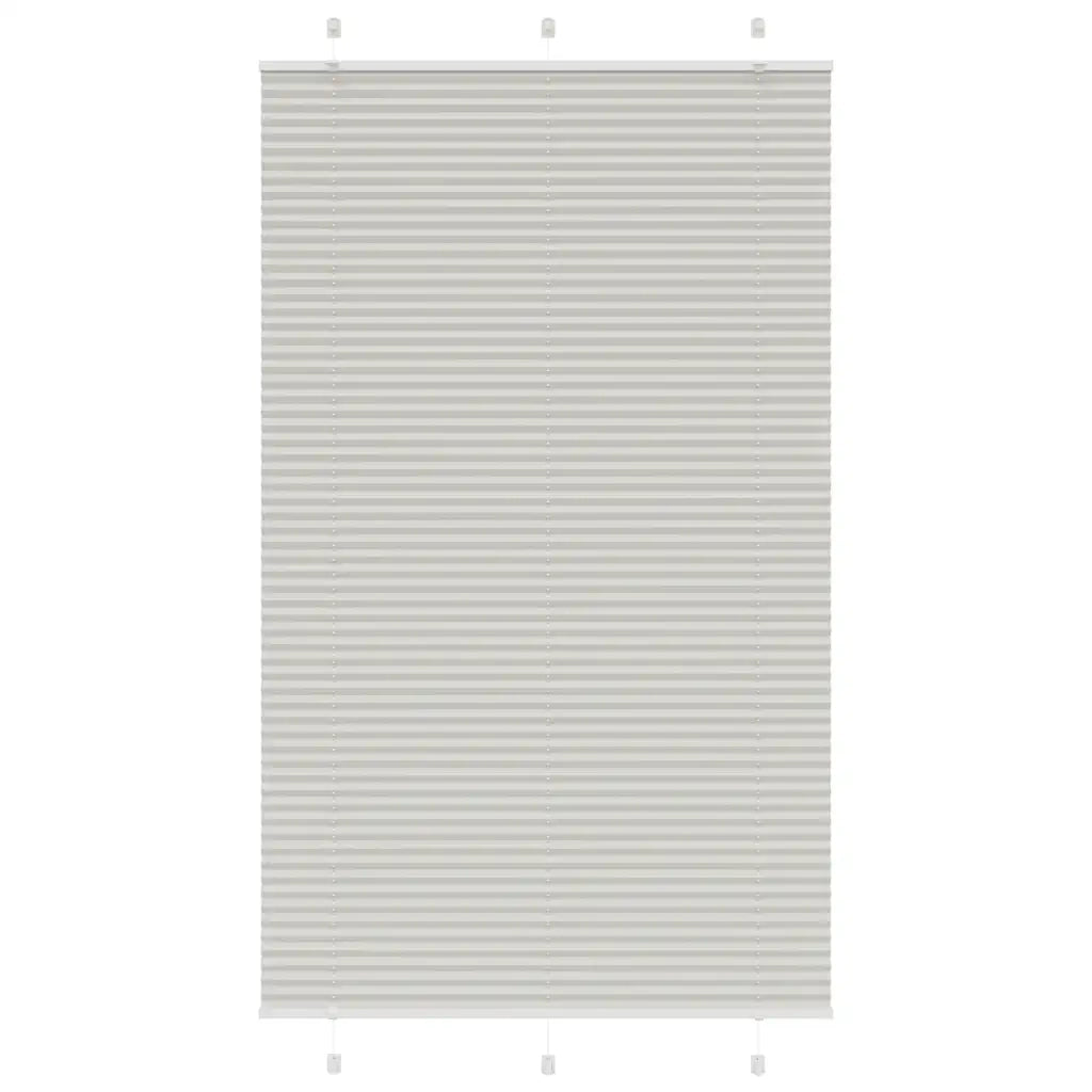 Tenda Plissettata Grigio Chiaro 115x200 cm Larghezza Tessuto