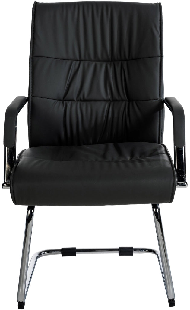 Sedia Sievert in similpelle nero