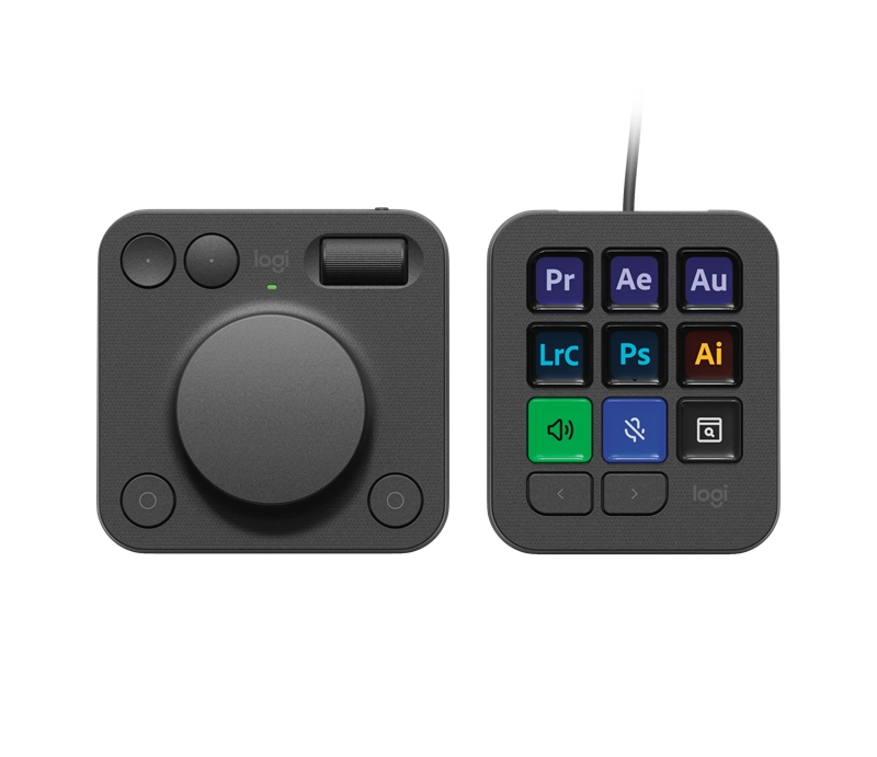 ORIGINAL Logitech Accessori per computer graphite 920-012931 MX Creative Console MX Creative Console semplifica il tuo flusso di lavoro creativo grazie ai comandi intuitivi.