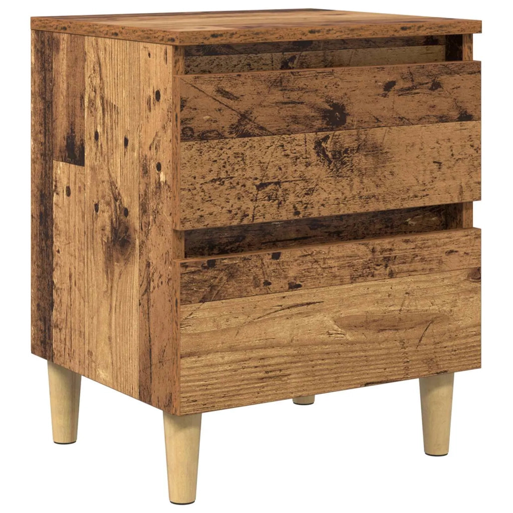 Armadietto per letto con cassetto Legno vecchio 40 x 35 x 50 cm CFW3695685