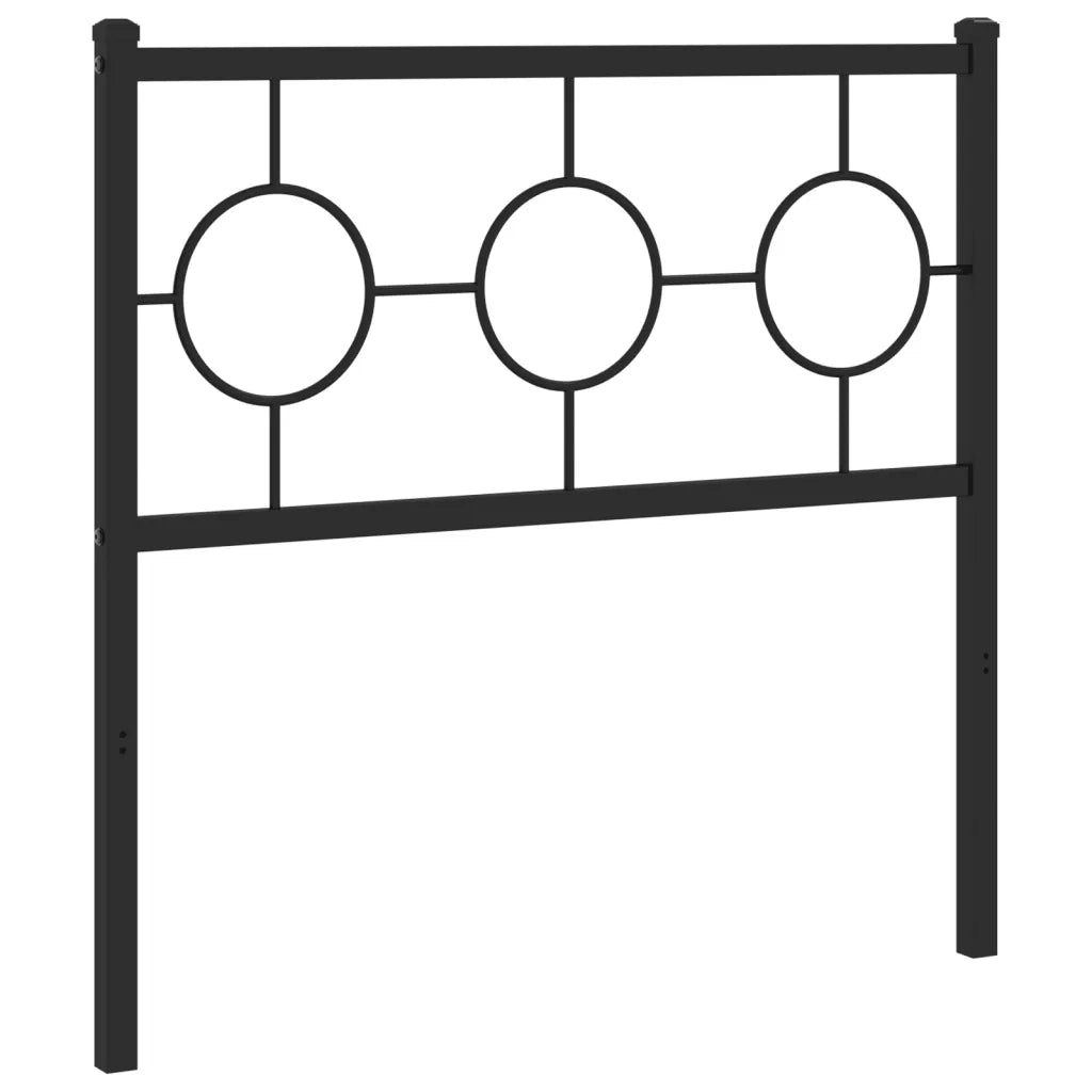 Testiera di Ricambio in Metallo Nero 90 cm 376254