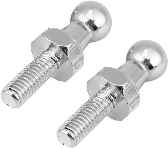 Gasveer in Acciaio Inossidabile - 2 Pezzi - Resistenti allo Shock - Duraturo - Facile da Installare - Qualità OEM - Fissaggio Gasveer