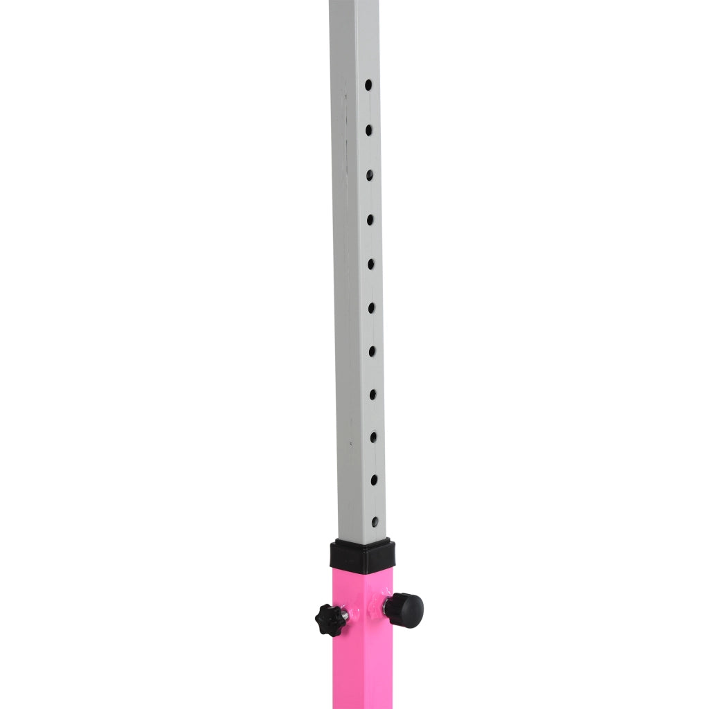 Barra di ginnastica per bambini regolabile ¨C zephmum ¨C rosa 92-150 cm