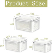 Scatole di stoccaggio con coperchio aereazione e impermeabili - 3 set di scatole di stoccaggio con diverse specifiche, adatte per forno a microonde e lavastoviglie