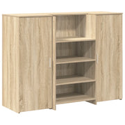 Banco Reception | Scrivania | Tavolo da Ufficio Rovere Sonoma 135x50x103,5 cm Legno Multistrato