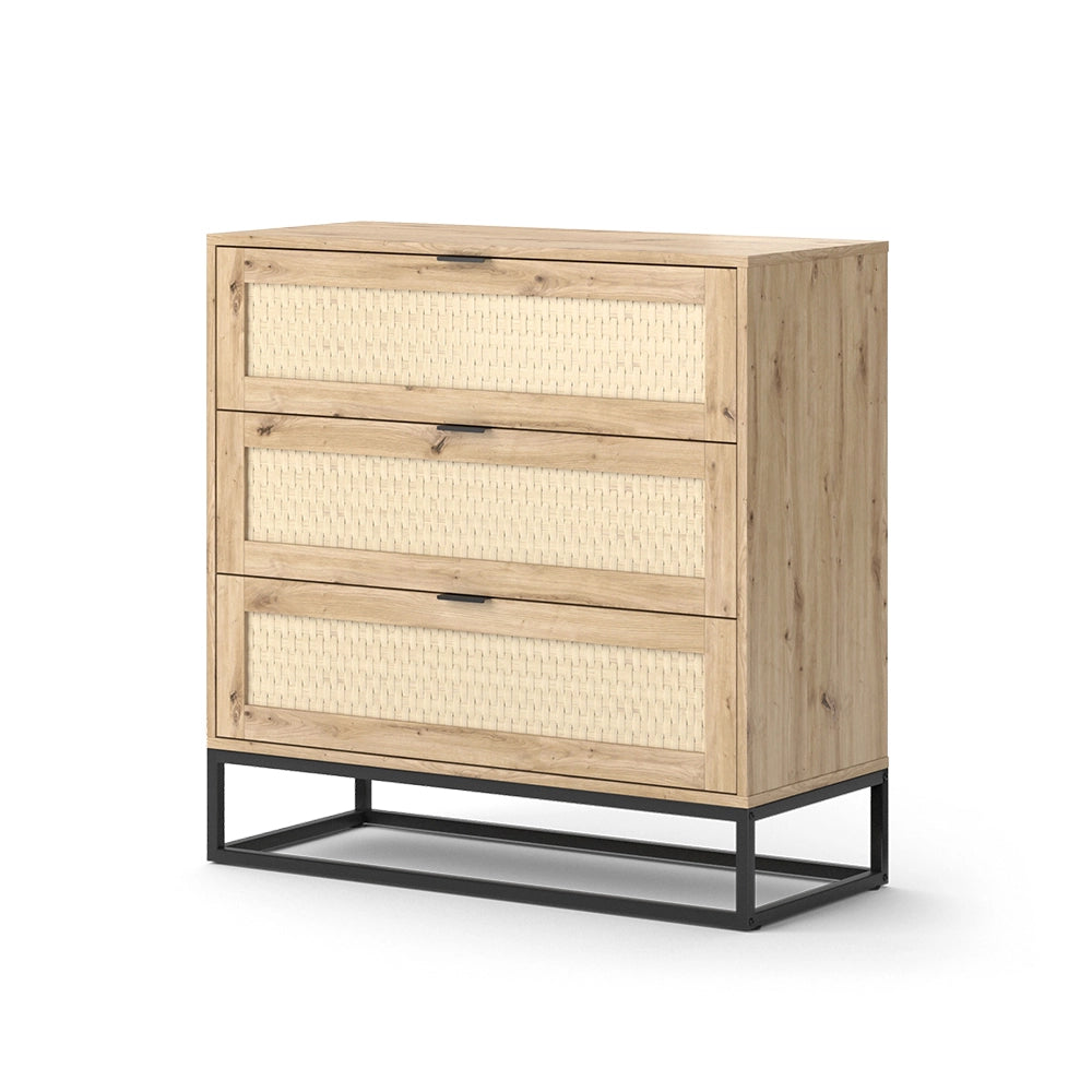 Vicco Cassettiera    Marrone 40 x 92.5 cm con 3x cassetti