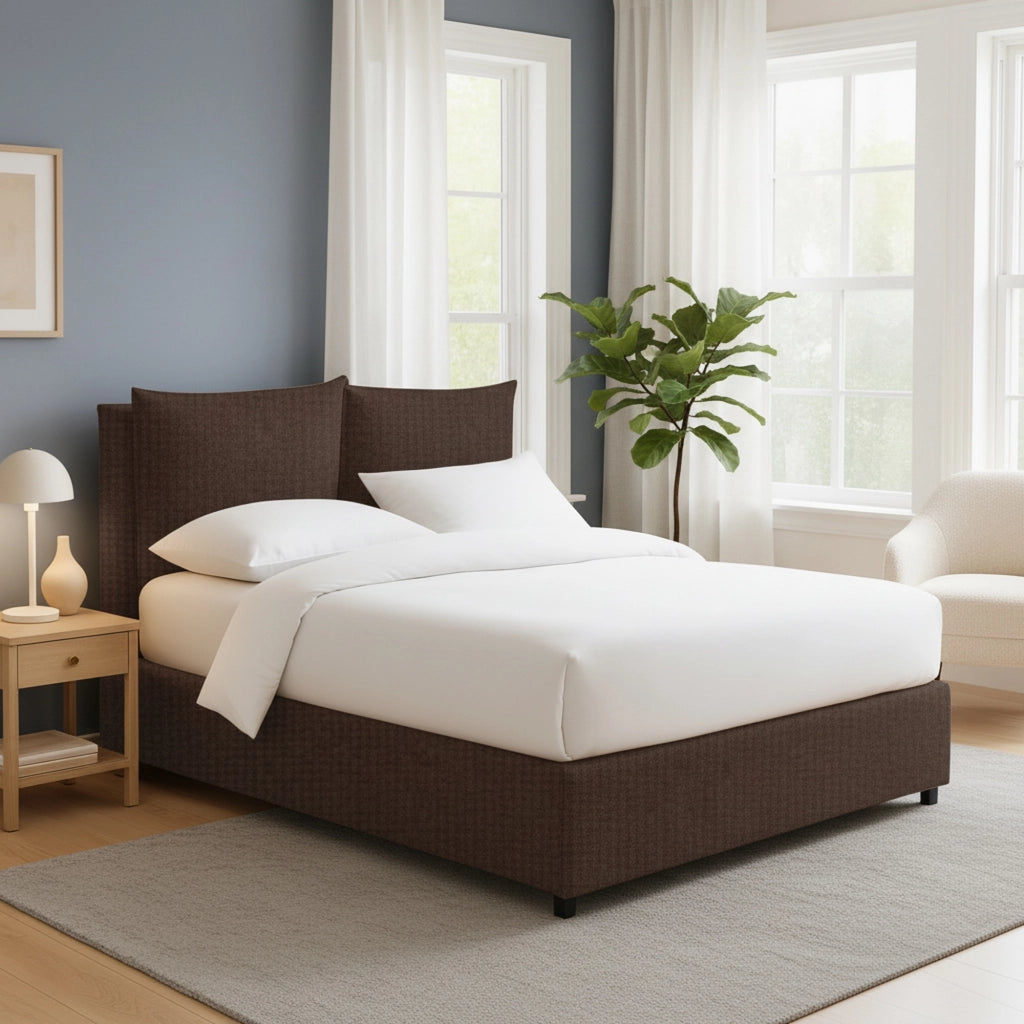 Todmorden, Letto Singolo Sfoderabile Made in Italy, Marrone