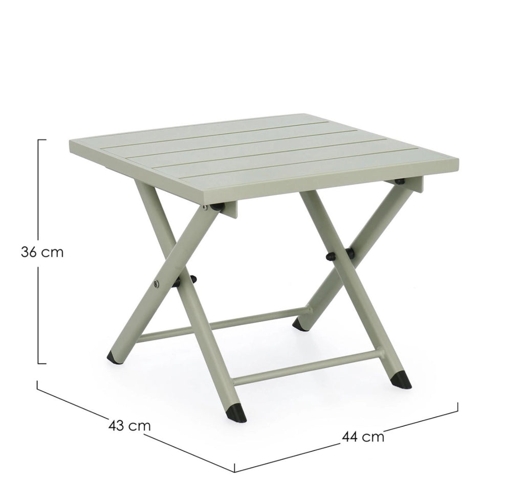 Tavolino da Esterno 44x43x36h cm in Alluminio Taylor Breeze
