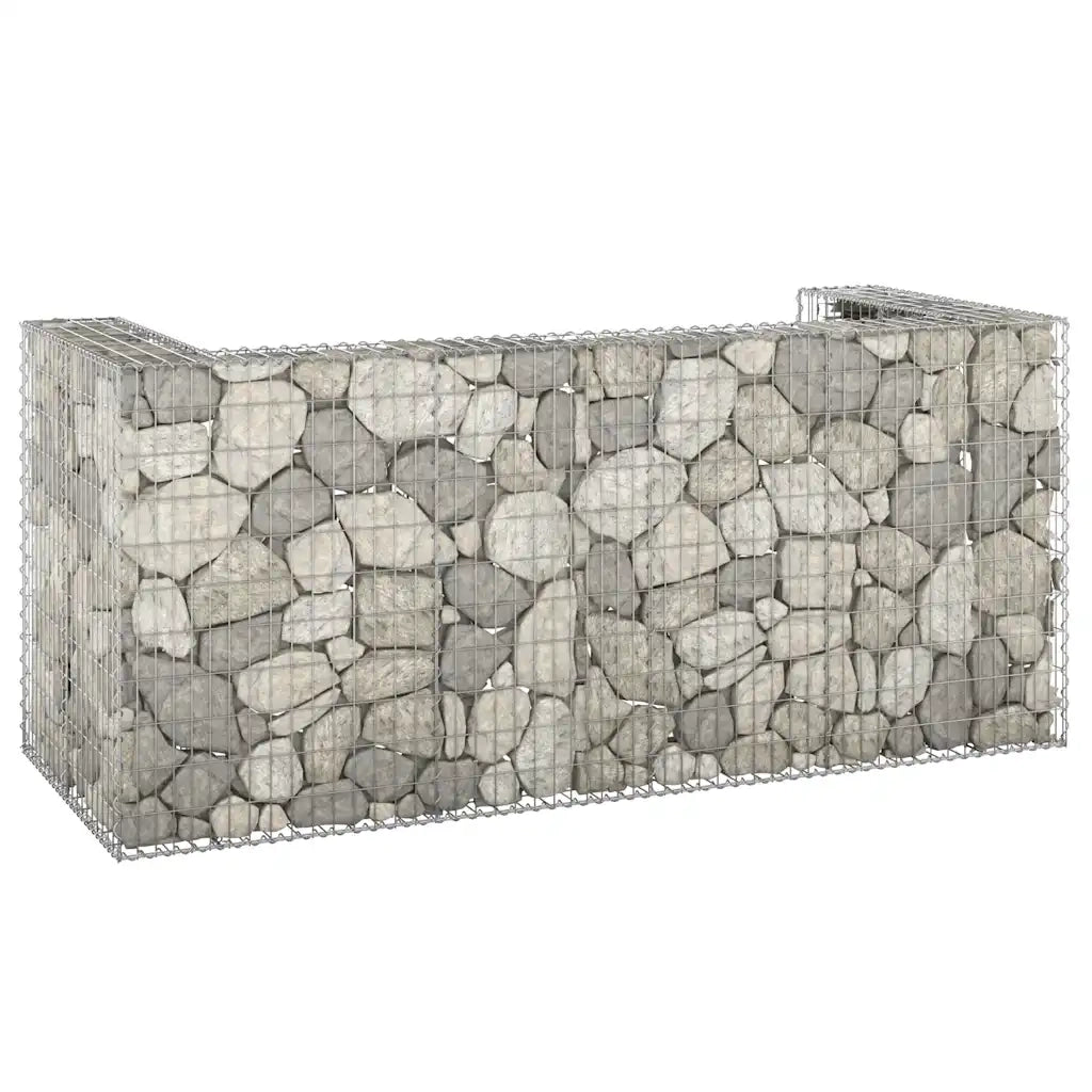 Gabbione per Bidoni in Acciaio Zincato 254x100x110 cm CFW6352575