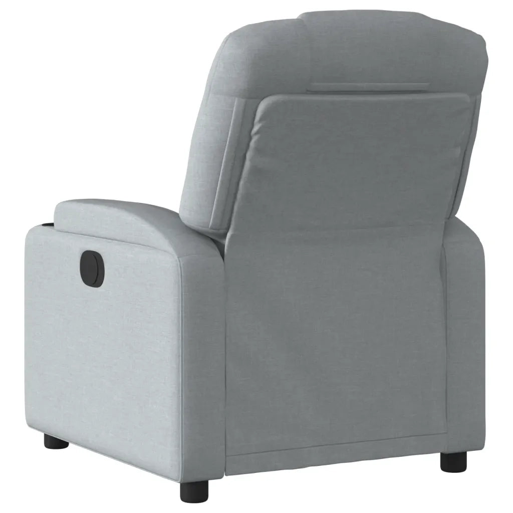 Divano Sedia-Poltrona reclinabile in tessuto grigio chiaro 867327