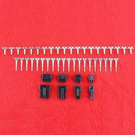Set di connettori SM - 560 pezzi - Maschile e Femminile - Nero - 2,5 mm - Ideale per l'elettronica - Assortimento di connettori