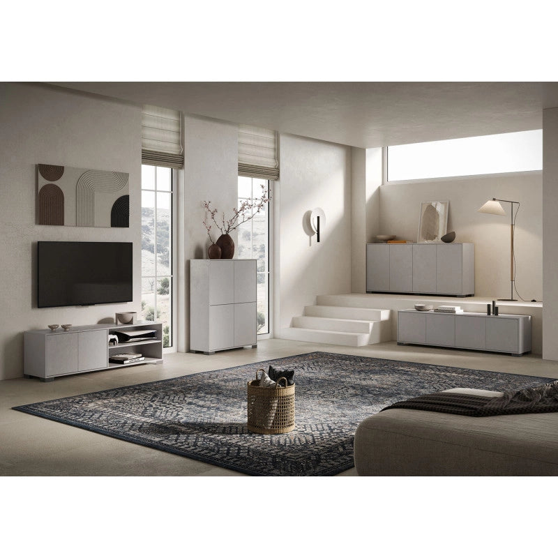 Madia moderna 3 ante 130x40x83 cm Lumina - Cashmere