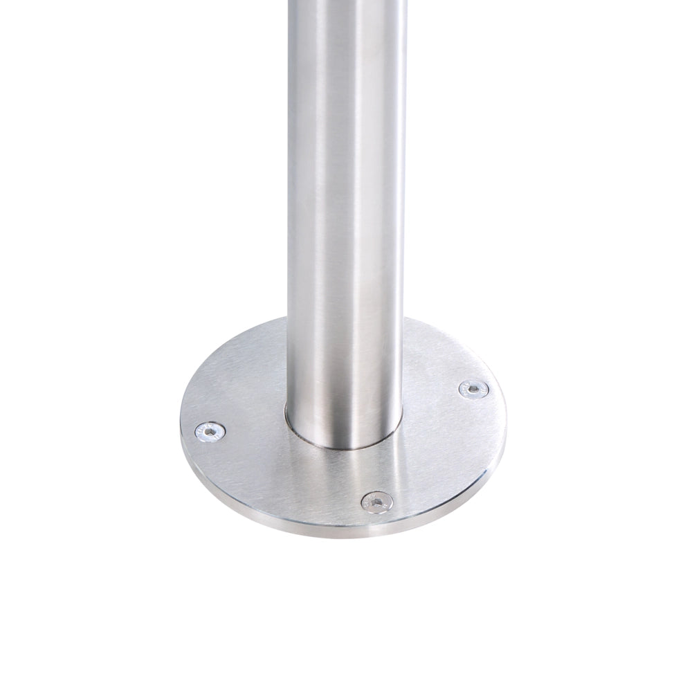 Set Doccia da Esterno con Miscelatore Argento in Acciaio Inox con Funzione Pioggia Giardino Moderno