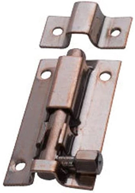 Blocco interno di sicurezza in acciaio inossidabile - Chiusura interna per porte - Bloccaggio automatico per porte - Sicurezza - Installazione facile - Piastra di chiusura