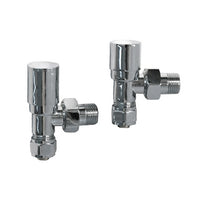 Kit valvola + detentore cromato