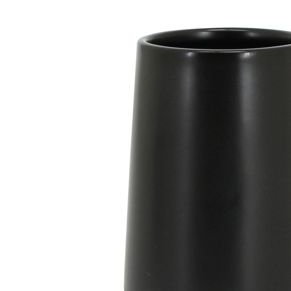 Bicchiere in ceramica nera - serie Graceful