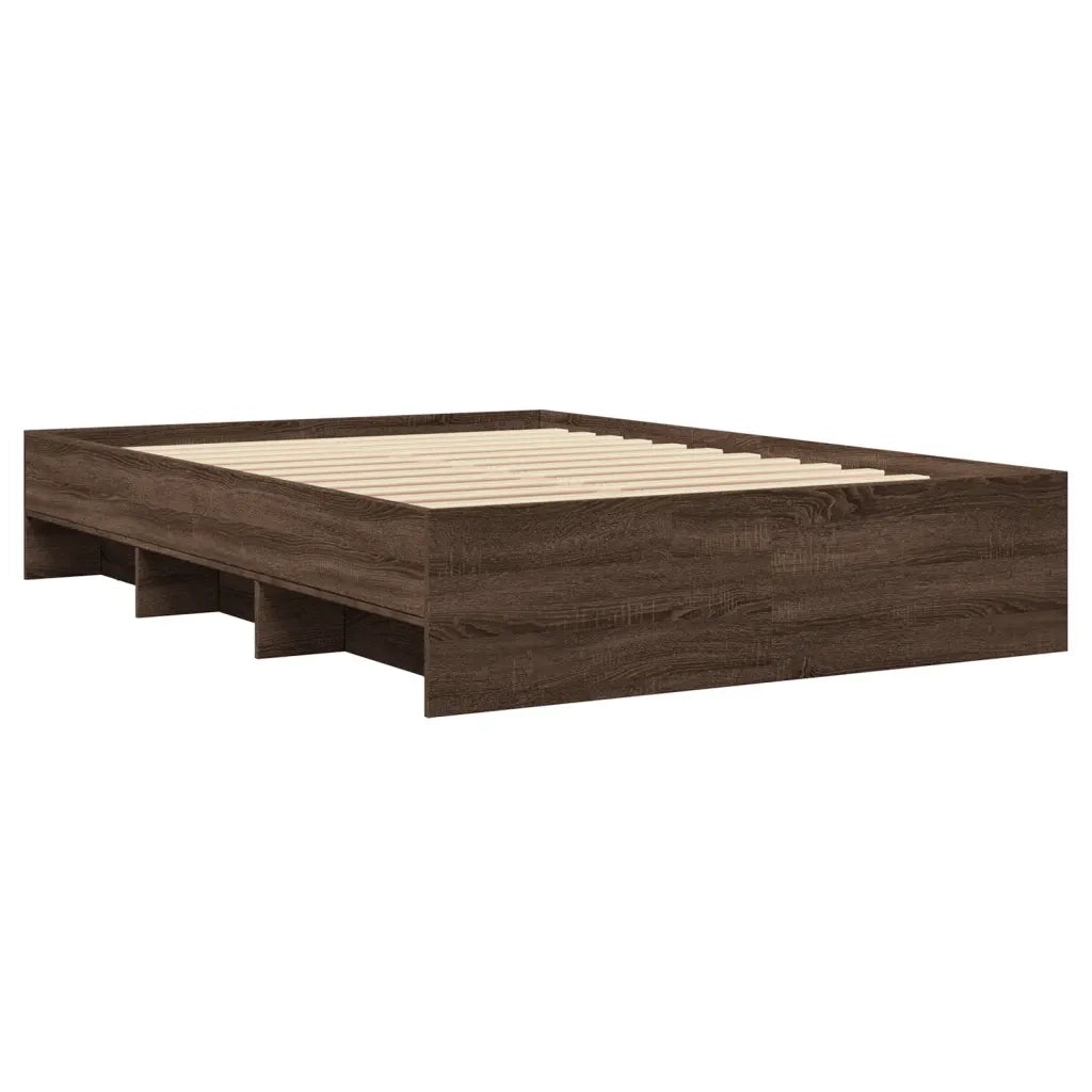 Giroletto senza Materasso Rovere Marrone 140x190 cm Truciolato 3295687