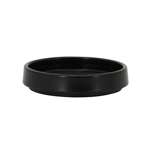 Portasapone in ceramica nera - serie Graceful