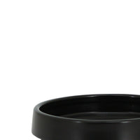 Portasapone in ceramica nera - serie Graceful