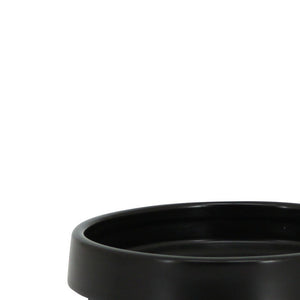 Portasapone in ceramica nera - serie Graceful