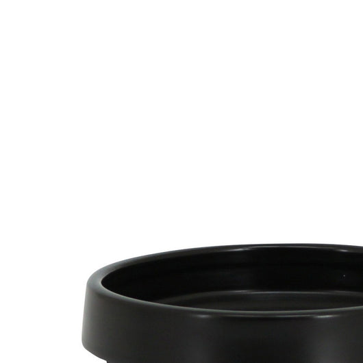 Portasapone in ceramica nera - serie Graceful