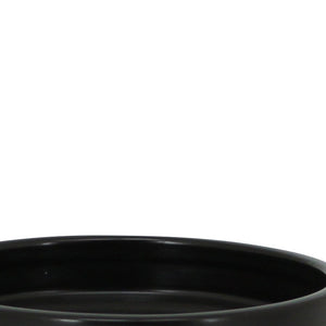 Portasapone in ceramica nera - serie Graceful