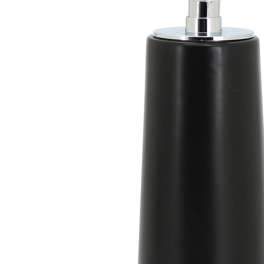 Dispenser in ceramica nera - serie Graceful