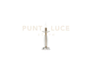LUMETTO FIAMMA CRISTALLO E ORO 1 LUCE ATTACCO E14 H.32CM