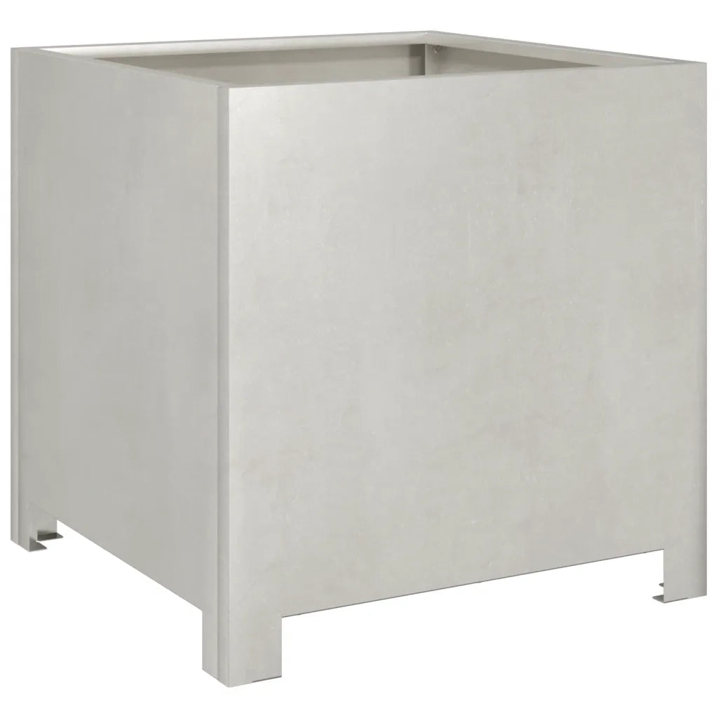 Fioriere da Giardino 2 pz 40x40x40 cm in Acciaio Inox
