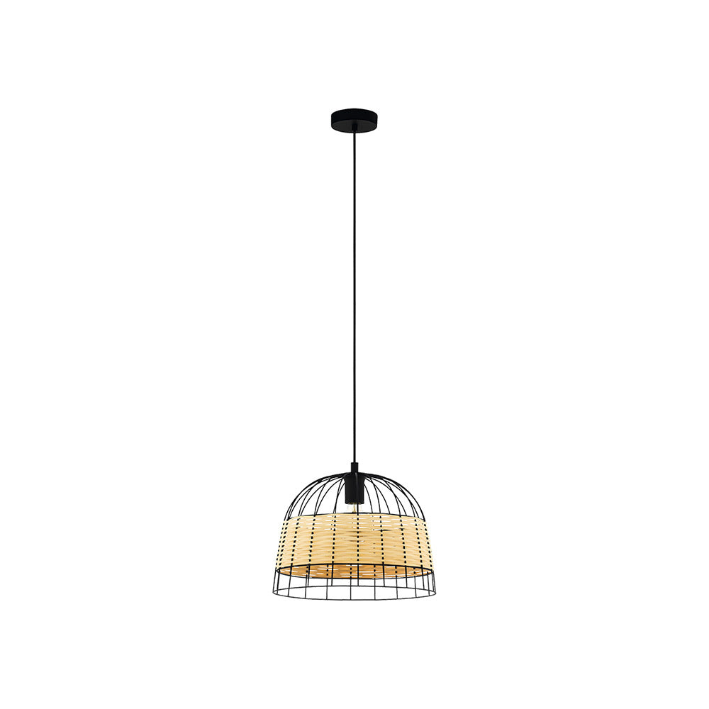 Lampadario Industrial Anwick Piccolo 1 Luce Metallo Nero