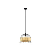 Lampadario Industrial Anwick Piccolo 1 Luce Metallo Nero