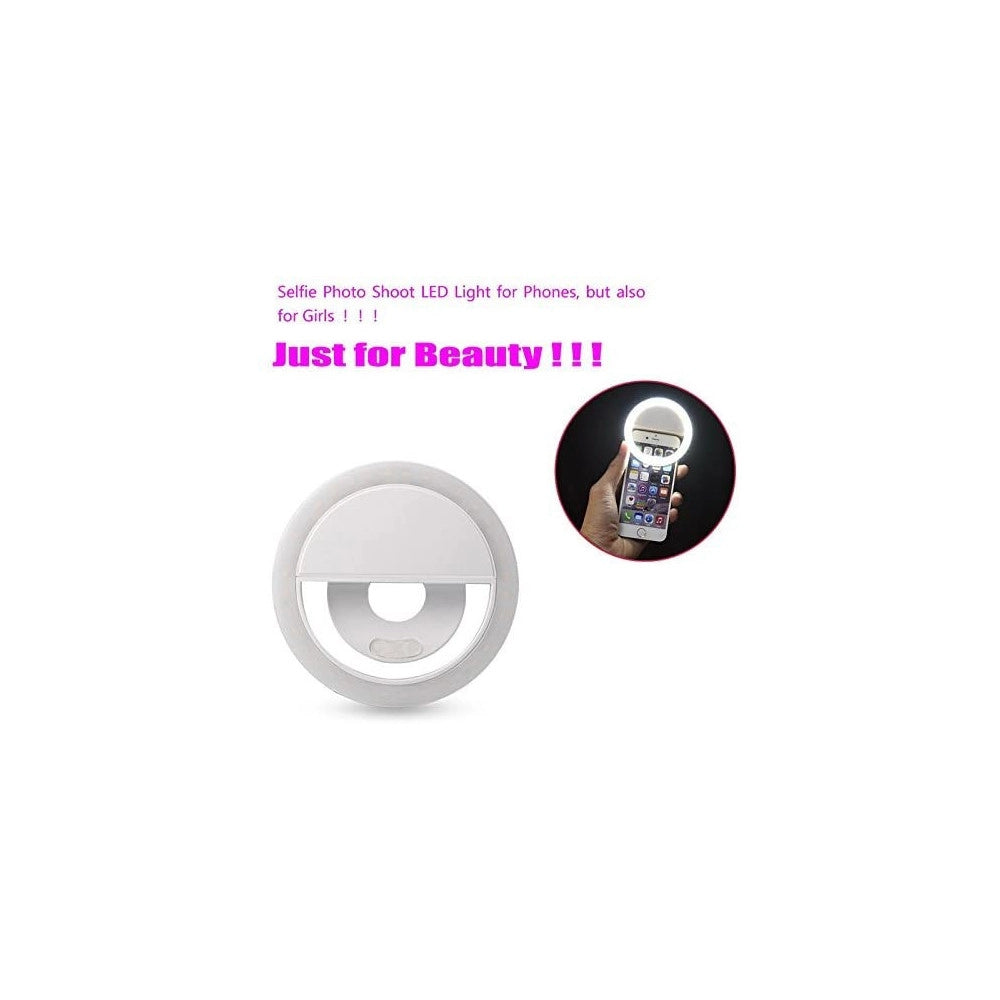 Trade Shop - Anello Ring Light 36 Led Per Selfie Tiktok Ricaricabile Usb Illuminazione Cell -