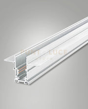 BINARIO 48V BIANCO INCASSO L200CM CON TAPPI IP20
