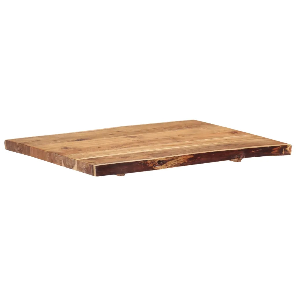 Piano del Tavolo | Superficie Tavolo | Piano Scrivania in Legno Massello di Acacia 80x(50-60)x3,8 cm