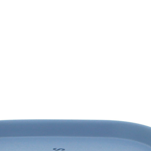 Portasapone in poliresina azzurro - serie Seta