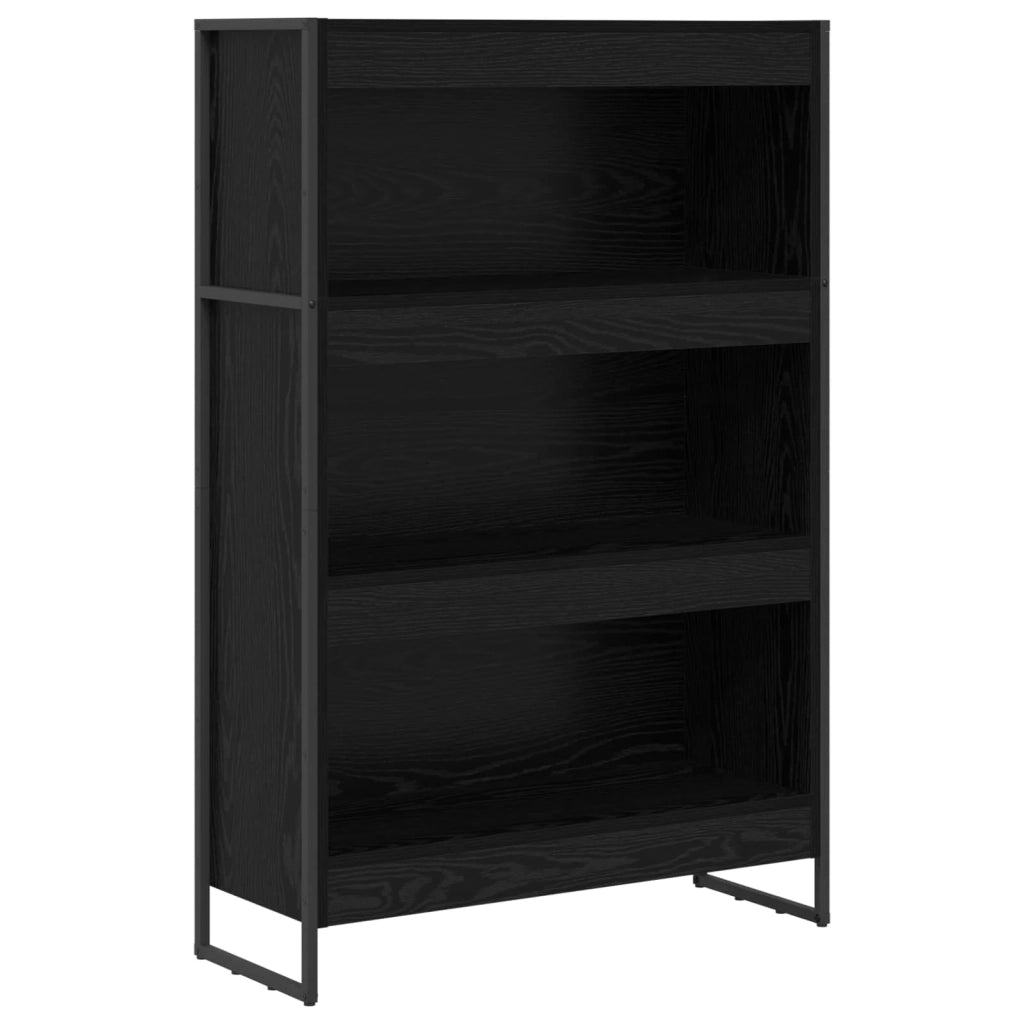 Armadio per Libri Rovere Nero 80 x 30 x 121 cm 886414