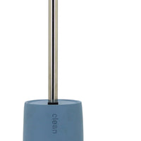 Portascopino in poliresina azzurro - serie Seta