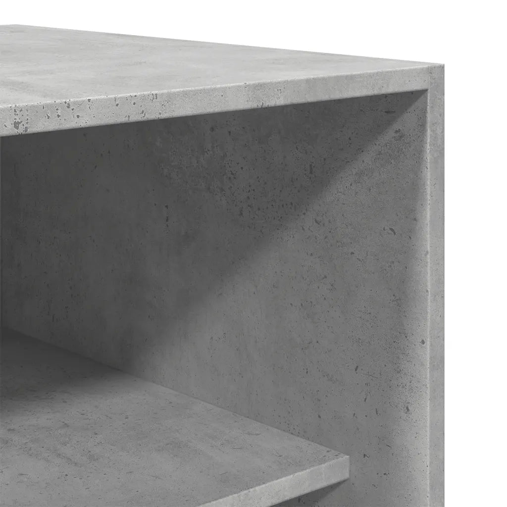 Armadio Grigio Cemento 100x50x200 cm in Legno Multistrato