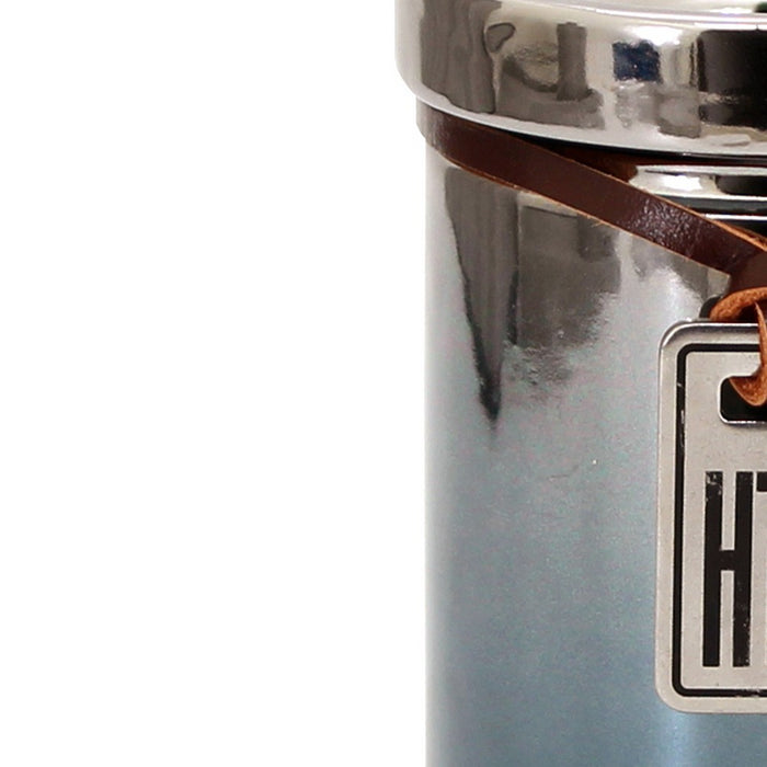 Bicchiere in ceramica cromo/blu - serie Mirror