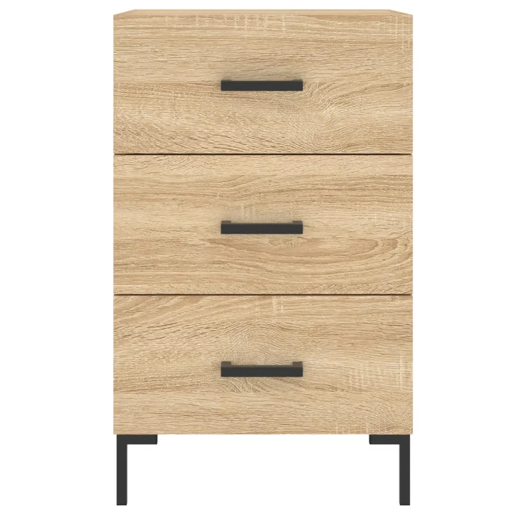 Comodino | Armadio da Notte | Mobiletto da notte Rovere Sonoma 40x40x66 cm in Legno Multistrato
