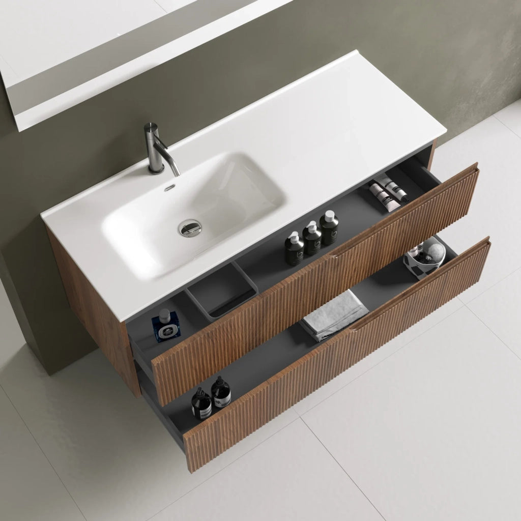 Composizione vasca SX 4 pezzi VENERE rovere rio