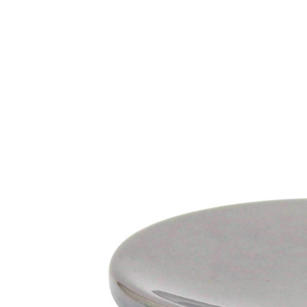 Portasapone in ceramica cromo/blu - serie Mirror