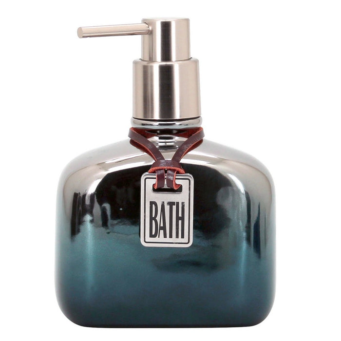 Dispenser in ceramica cromo/blu - serie Mirror