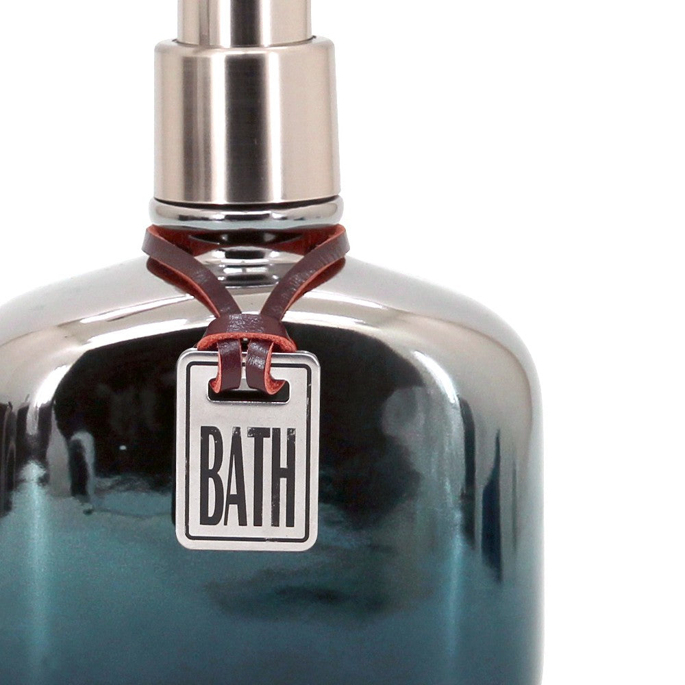 Dispenser in ceramica cromo/blu - serie Mirror