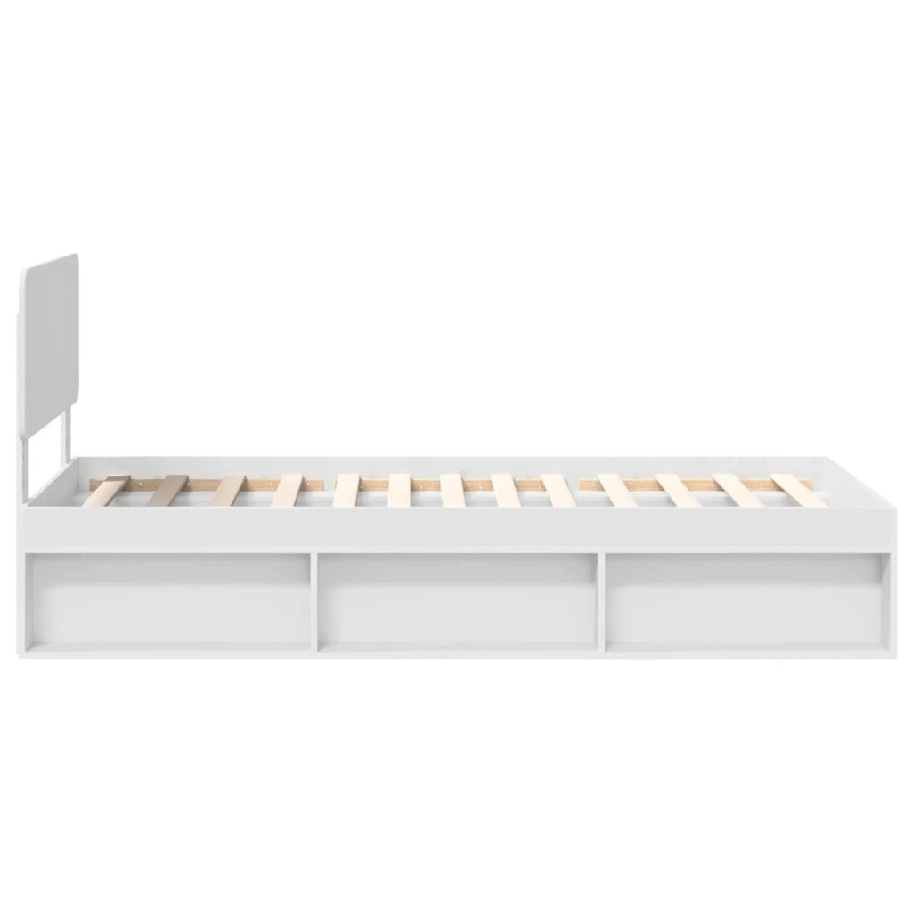 Struttura del letto Bianco 75 x 190 cm Pino massello