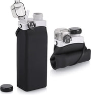 Fles Opvougbare 600 ml Siliconen - Fles Fiets Zatte Hittebestendige Lekvrij - Bicicletta, Corsa, Campeggio - Nero