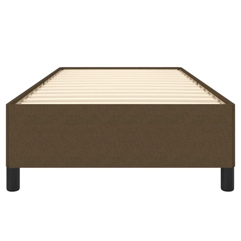 Giroletto senza Materasso-Struttura Letto Marrone Scuro 80x200 cm Tessuto 256020